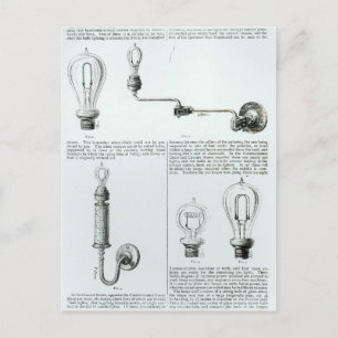 Carte Postale Diagrammes d'ampoules et leurs supports