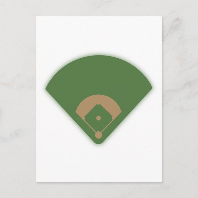 Carte Postale Diamant de baseball : (Devant)