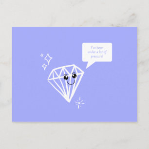 Carte Postale Diamant Violet Drôle