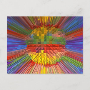 Carte Postale Diamond Flower Digital Graphic ART Cadeaux Amour a