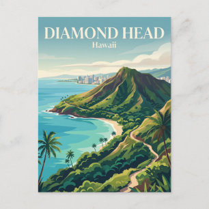 Carte Postale Diamond Head Hawaï