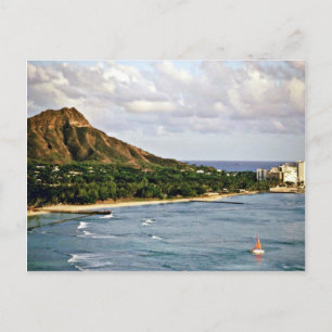Carte Postale Diamond Head - Waikiki Beach, Oahu