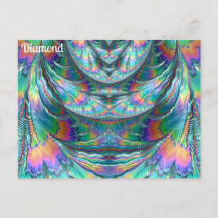 Carte Postale DIAMOND ~ Oozing Pastels ~ 3D Fractal Design ~