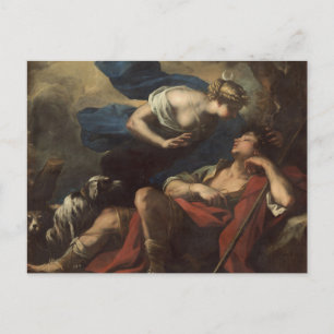Carte Postale Diana et Endymion par Luca Giordano