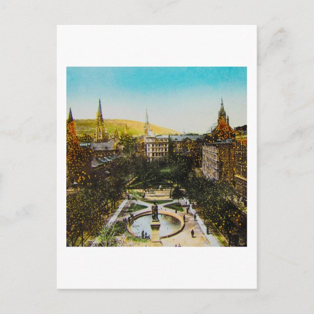 Carte Postale Diapositive de lanterne magique en verre MONTREAL  (Devant)