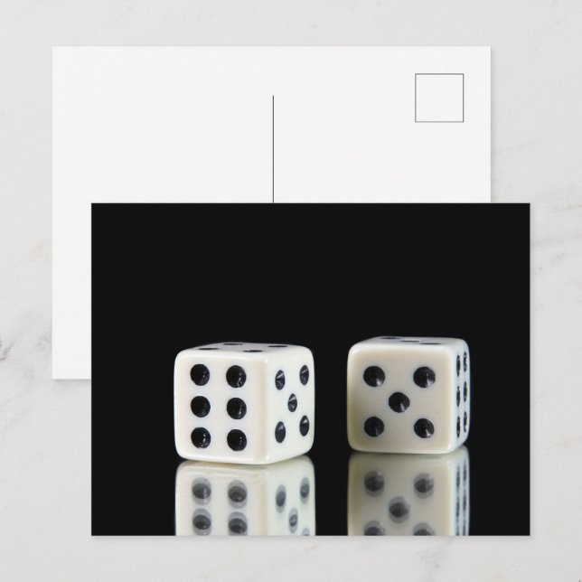 Carte Postale Dice Casino (Devant / Derrière)