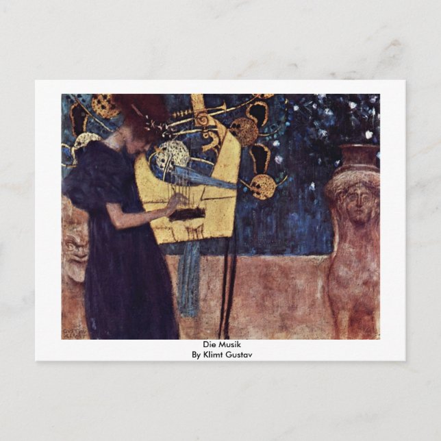 Carte Postale Die Musik Par Klimt Gustav (Devant)