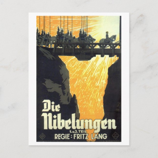 Carte Postale Die Nibelungen Opera 1924 Film (Devant)