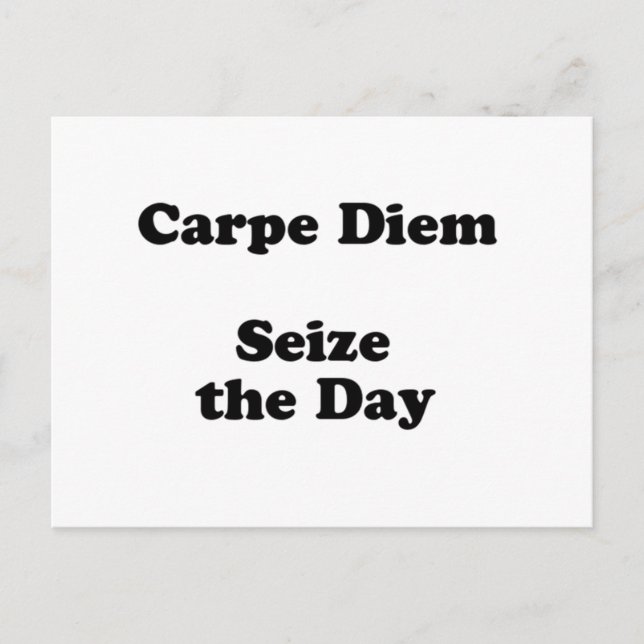 Carte Postale diem carpe (Devant)
