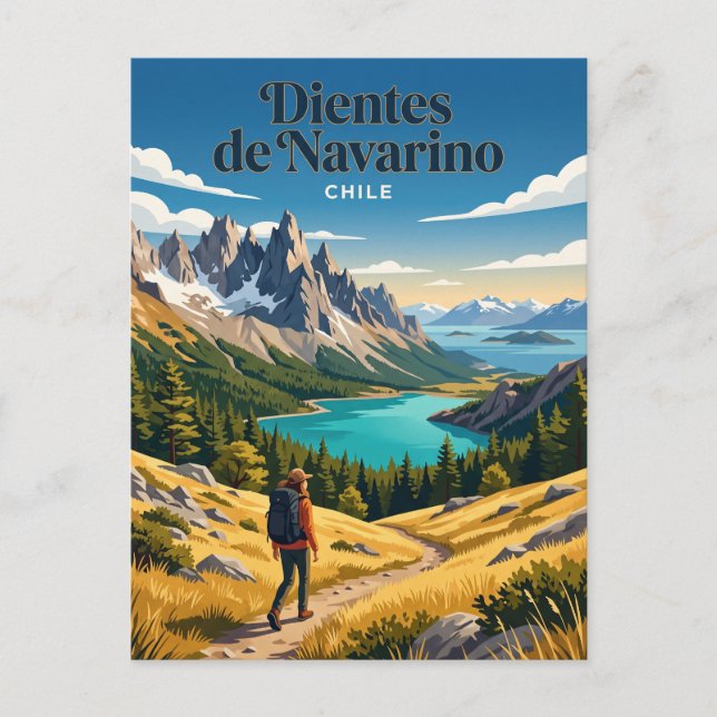 Carte Postale Dientes de Navarino Chili (Devant)