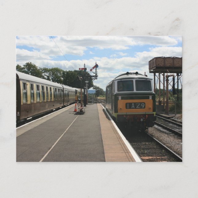 Carte Postale Diesel et le Quantock Belle à Bishops Lydeard, (Devant)