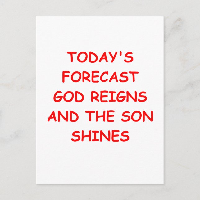 CARTE POSTALE DIEU (Devant)