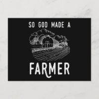 Dieu A Fait Un Fermier Agricole Fermier Tracteur A