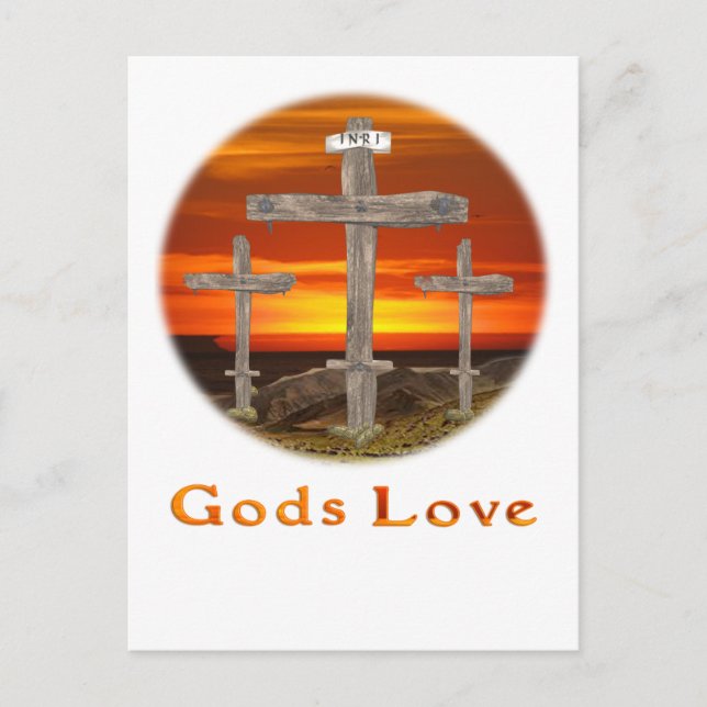 Carte Postale Dieu aime (Devant)