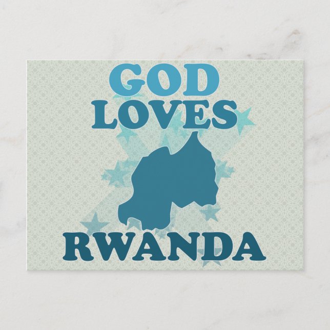 Carte Postale Dieu aime le Rwanda (Devant)