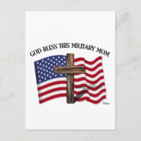 DIEU BÉNISSE CETTE MOM MILITAIRE croix robuste & d
