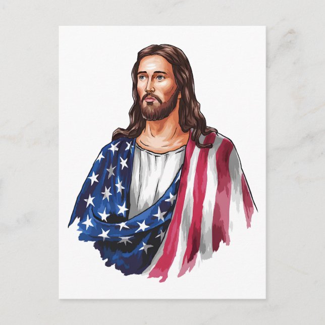 Carte Postale Dieu bénisse l'Amérique (Devant)