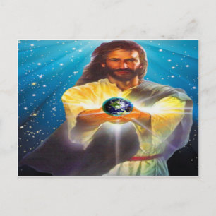 Carte Postale Dieu bénisse le monde