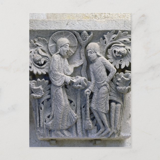 Carte Postale Dieu dit à Adam de travailler la terre (Devant)