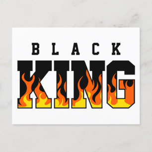 Carte Postale Dieu dit que je suis le roi noir Melanin homme Bru