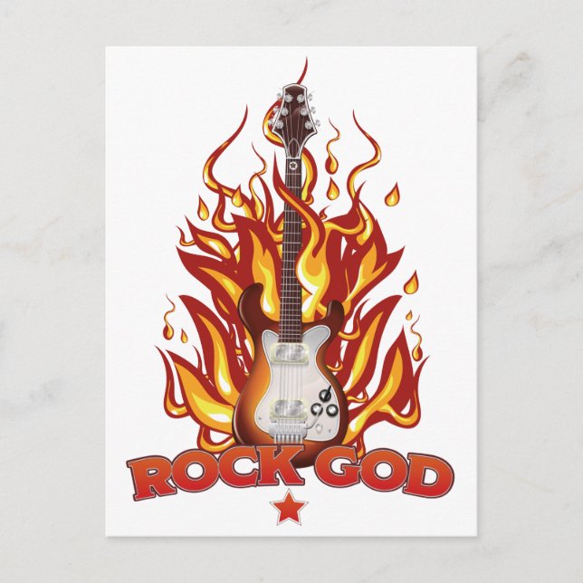 Carte Postale Dieu du Rock (Devant)