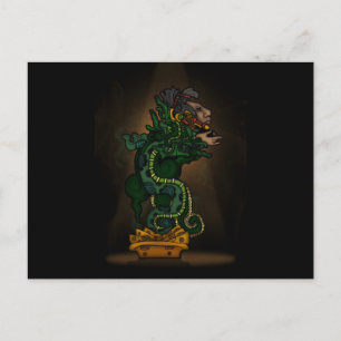 Carte Postale Dieu du Serpent Maya