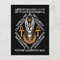 Dieu égyptien Anubis Ankh Egypte Hiéroglyphes