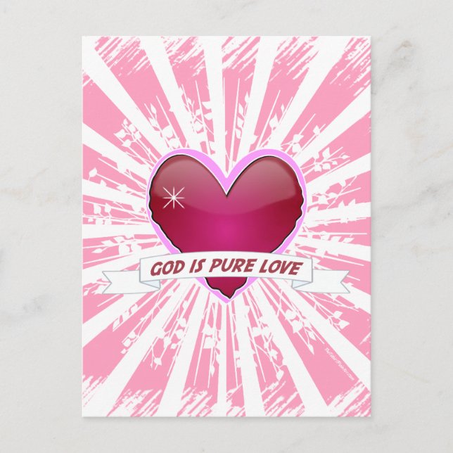 Carte Postale Dieu est Amour Pur (Devant)