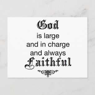 Carte Postale Dieu est grand