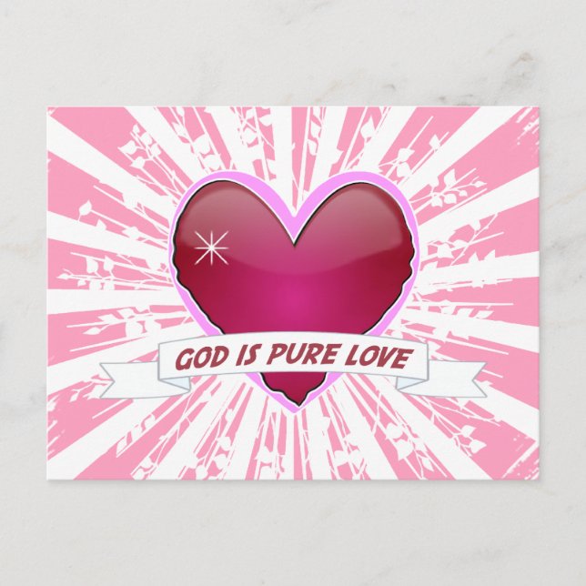 Carte Postale Dieu est l'amour pur (Devant)
