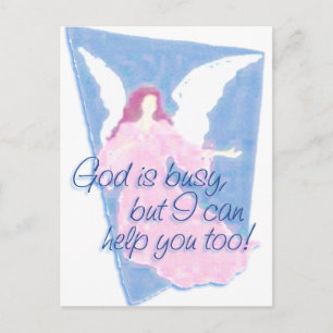 CARTE POSTALE DIEU EST OCCUPÉ, MAIS JE PEUX VOUS AIDER AUSSI !