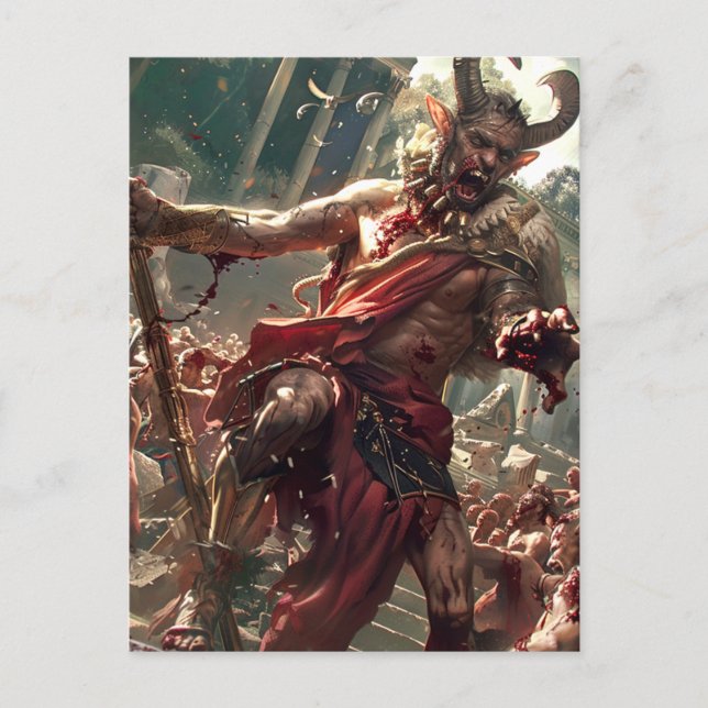 Carte Postale Dieu et les monstres - Pan (Devant)