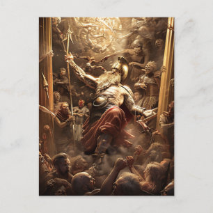 Carte Postale Dieu et les monstres - Zeus