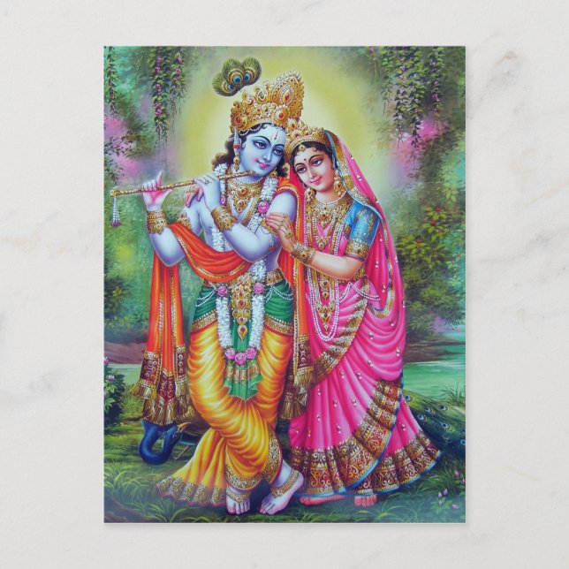 Carte Postale dieu indien (Devant)