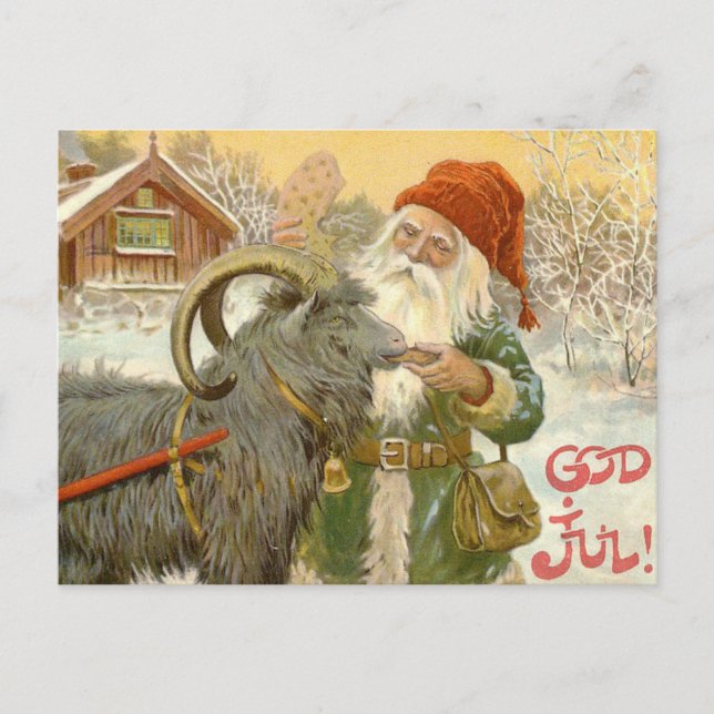 Carte Postale Dieu Jul Joyeux Noël ! par Jenny Nystrom (Devant)