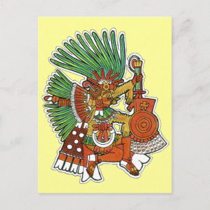 Carte Postale Dieu maya Tezcalipoca