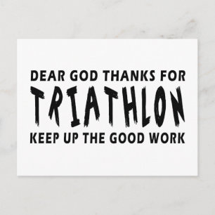Carte Postale Dieu Merci Pour Le Triathlon