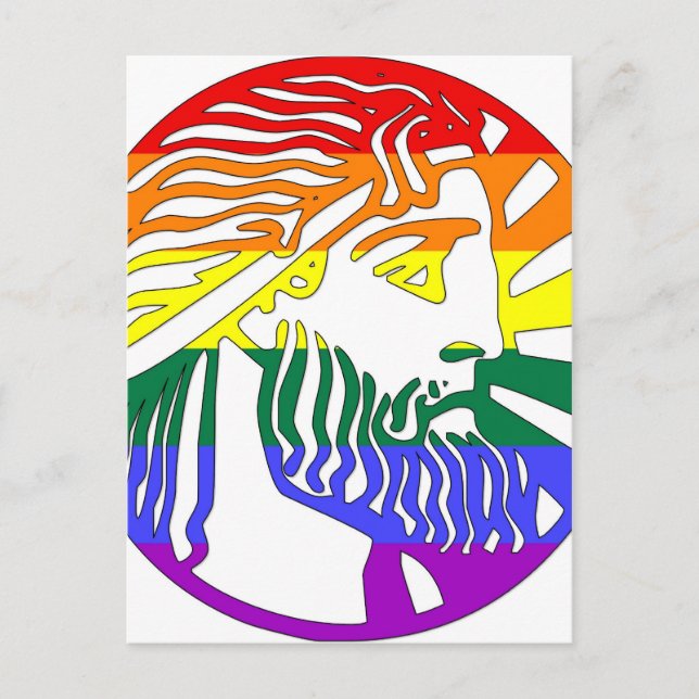 Carte Postale Dieu mythologique GLBT (Devant)