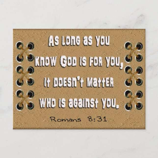 Carte Postale Dieu pour vous (Devant)