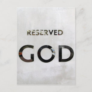 Carte Postale dieu réservé