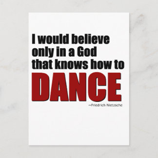 Carte Postale Dieu sait danser