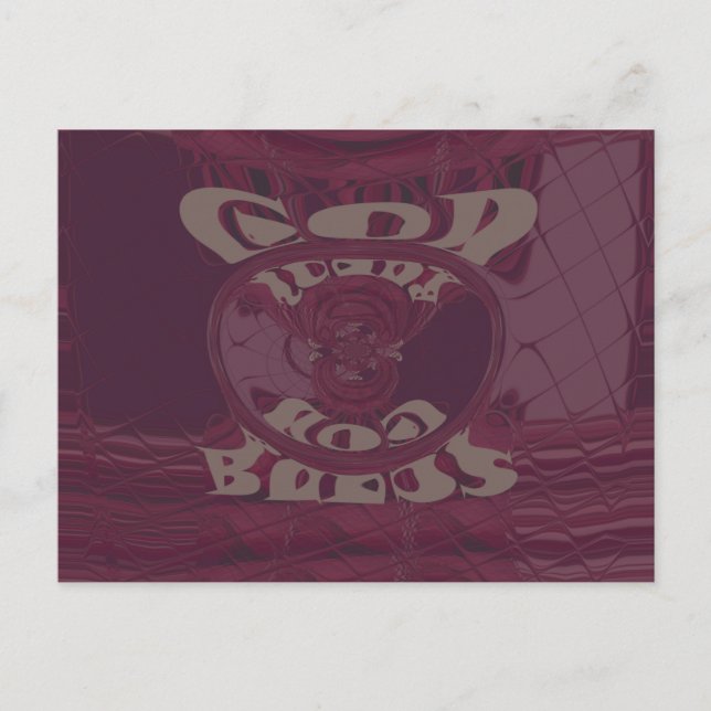 Carte Postale Dieu vous bénisse Giraffes Art Imprimer/Design (Devant)