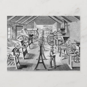 Carte Postale Différents types de machines agricoles