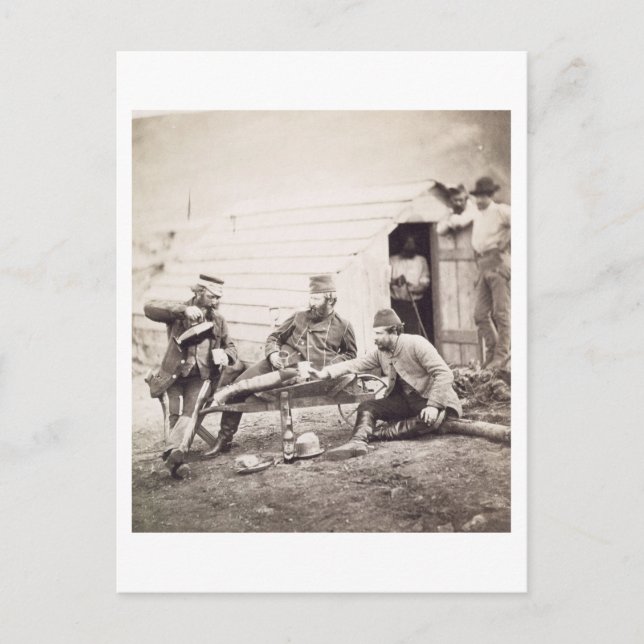 Carte Postale Difficultés dans le camp (colonel Lowe et capitain (Devant)