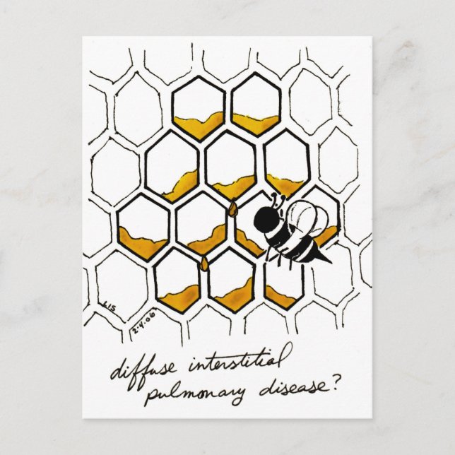 Carte postale Diffuse de la maladie pulmonaire int (Devant)