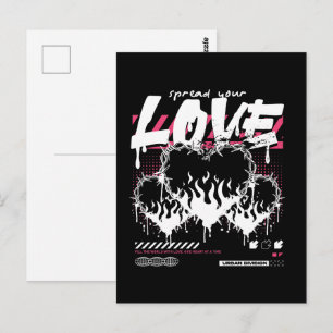 Carte Postale Diffusion de Streetwear Urbain Amour