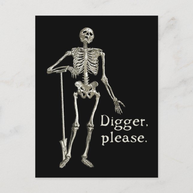 Carte Postale Digger, Please (Devant)