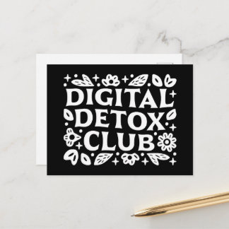 Carte Postale Digital detox club support group
