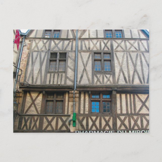 Carte Postale Dijon, bâtiment médiéval (Devant)