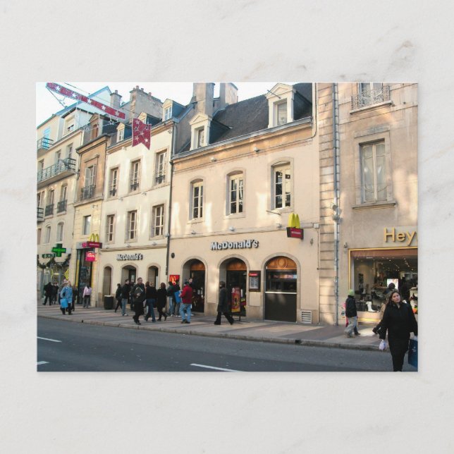 Carte Postale Dijon, bâtiment médiéval utilisé pour la restaurat (Devant)